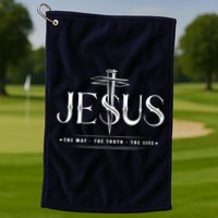 Jesus The Way The Truth The Life John 146 Christian Golf Towel