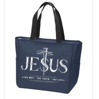 Jesus The Way The Truth The Life John 146 Christian Zip Tote Bag