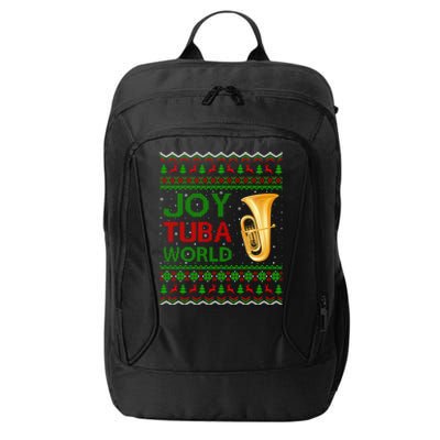 Joy Tuba World Music Lover Xmas Gift Ugly Tuba Christmas Gift City Backpack