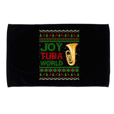 Joy Tuba World Music Lover Xmas Gift Ugly Tuba Christmas Gift Microfiber Hand Towel