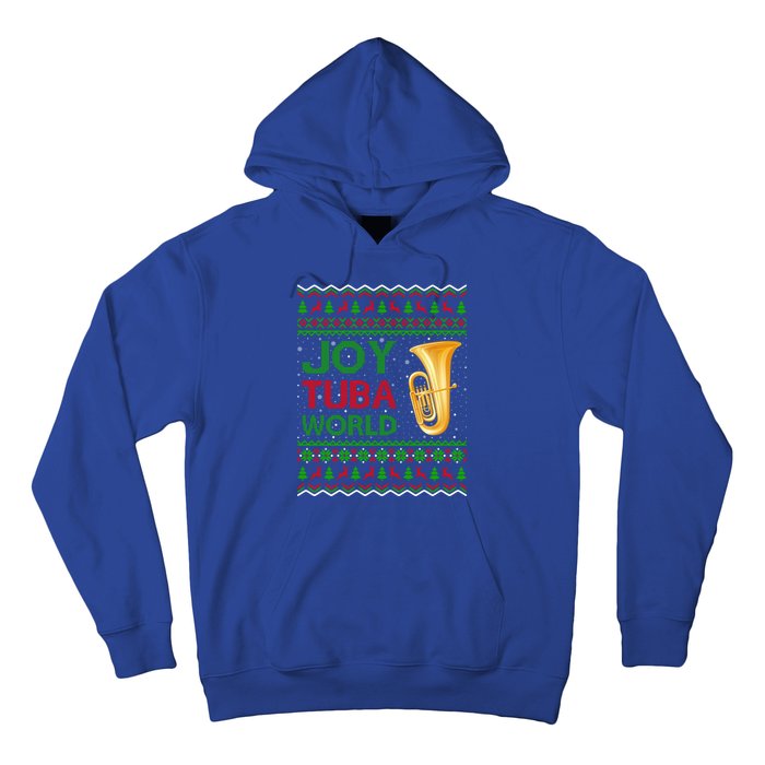 Joy Tuba World Music Lover Xmas Gift Ugly Tuba Christmas Gift Hoodie