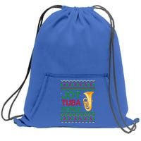 Joy Tuba World Music Lover Xmas Gift Ugly Tuba Christmas Gift Sweatshirt Cinch Pack Bag