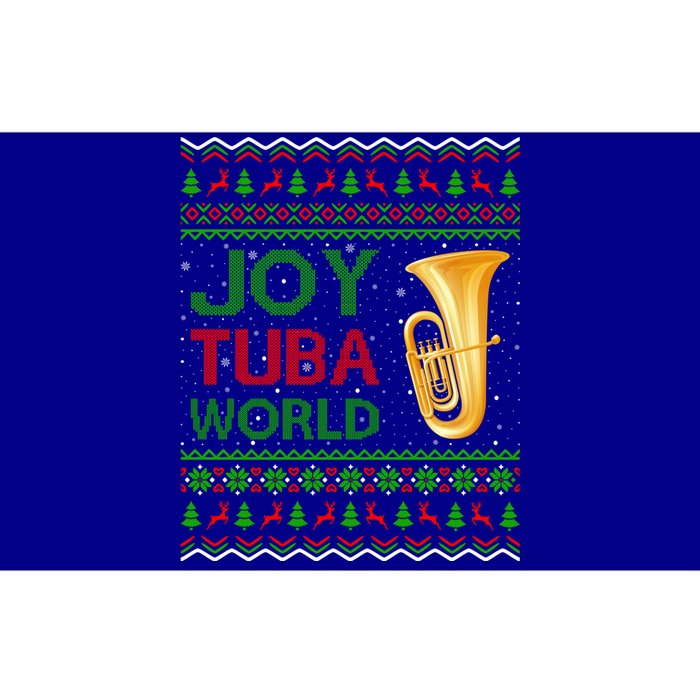 Joy Tuba World Music Lover Xmas Gift Ugly Tuba Christmas Gift Bumper Sticker