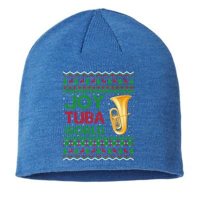 Joy Tuba World Music Lover Xmas Gift Ugly Tuba Christmas Gift Sustainable Beanie