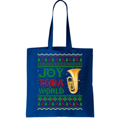 Joy Tuba World Music Lover Xmas Gift Ugly Tuba Christmas Gift Tote Bag