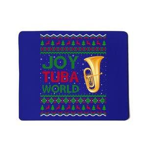 Joy Tuba World Music Lover Xmas Gift Ugly Tuba Christmas Gift Mousepad