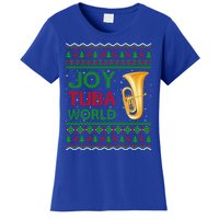 Joy Tuba World Music Lover Xmas Gift Ugly Tuba Christmas Gift Women's T-Shirt