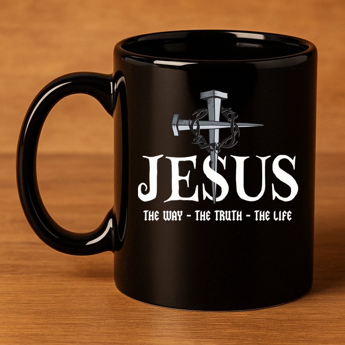 Jesus The Way The Truth The Life John 146 Christiant 11oz C Handle Ceramic Mug