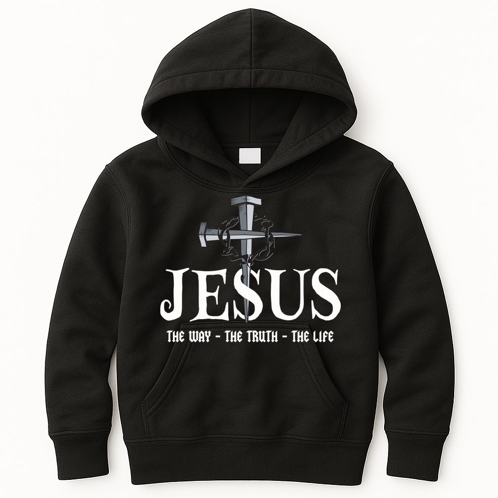 Jesus The Way The Truth The Life John 146 Christiant Kids Hoodie