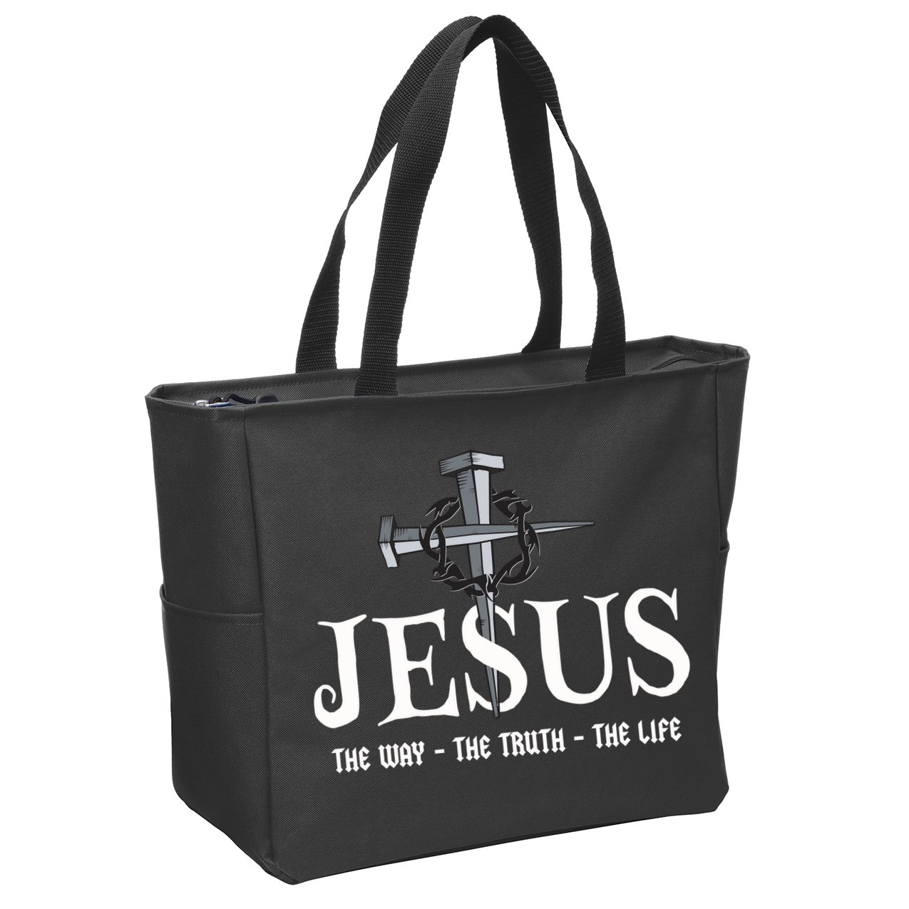 Jesus The Way The Truth The Life John 146 Christiant Zip Tote Bag