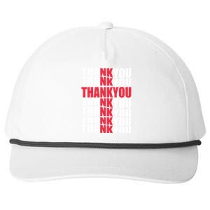 Jesus Thank You Cross Lord Savior Christian Love Religious Snapback Five-Panel Rope Hat