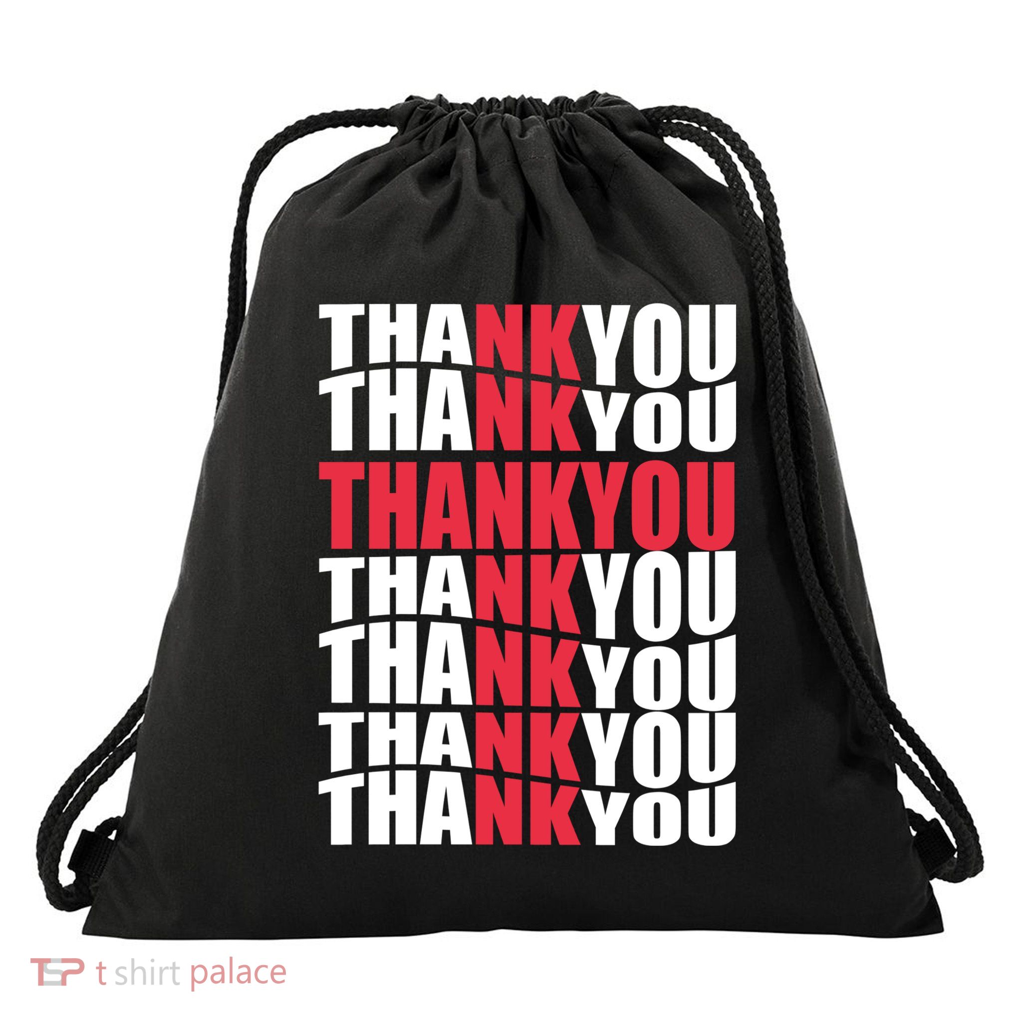Jesus Thank You Cross Lord Savior Christian Love Religious Drawstring Bag