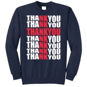 Jesus Thank You Cross Lord Savior Christian Love Religious Tall Sweatshirt