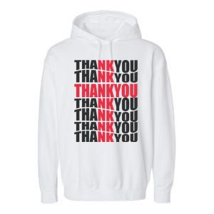 Jesus Thank You Cross Lord Savior Christian Love Religious Garment-Dyed Fleece Hoodie