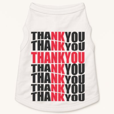 Jesus Thank You Cross Lord Savior Christian Love Religious Doggie Tank