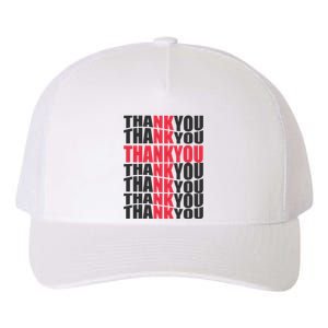 Jesus Thank You Cross Lord Savior Christian Love Religious Yupoong Adult 5-Panel Trucker Hat