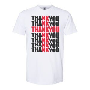 Jesus Thank You Cross Lord Savior Christian Love Religious Softstyle CVC T-Shirt