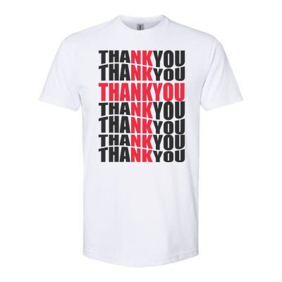 Jesus Thank You Cross Lord Savior Christian Love Religious Softstyle® CVC T-Shirt