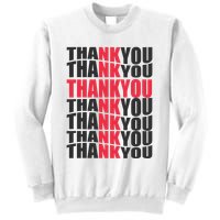 Jesus Thank You Cross Lord Savior Christian Love Religious Sweatshirt
