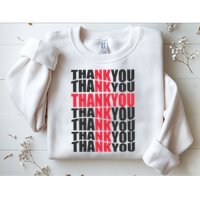 Jesus Thank You Cross Lord Savior Christian Love Religious Sweatshirt