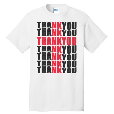 Jesus Thank You Cross Lord Savior Christian Love Religious Tall T-Shirt