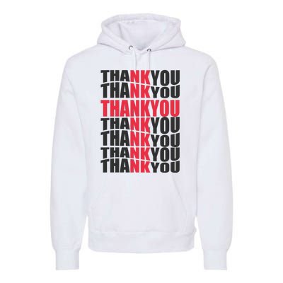 Jesus Thank You Cross Lord Savior Christian Love Religious Premium Hoodie