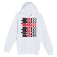 Jesus Thank You Cross Lord Savior Christian Love Religious Premium Pullover Hoodie