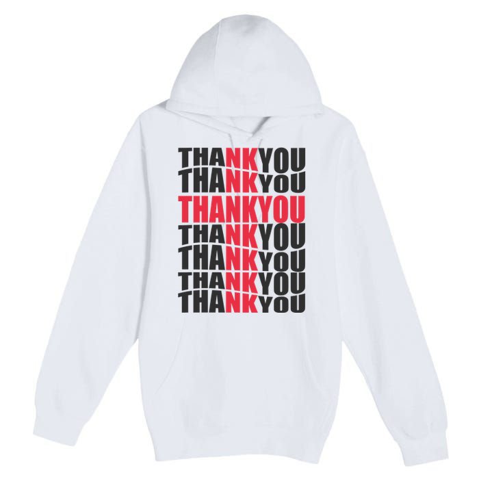 Jesus Thank You Cross Lord Savior Christian Love Religious Premium Pullover Hoodie