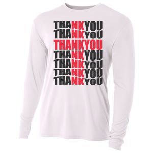 Jesus Thank You Cross Lord Savior Christian Love Religious Cooling Performance Long Sleeve Crew