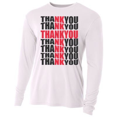 Jesus Thank You Cross Lord Savior Christian Love Religious Cooling Performance Long Sleeve Crew