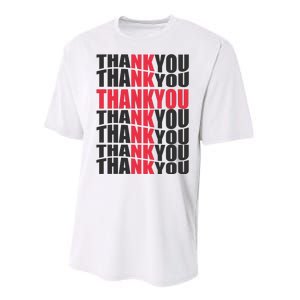 Jesus Thank You Cross Lord Savior Christian Love Religious Performance Sprint T-Shirt