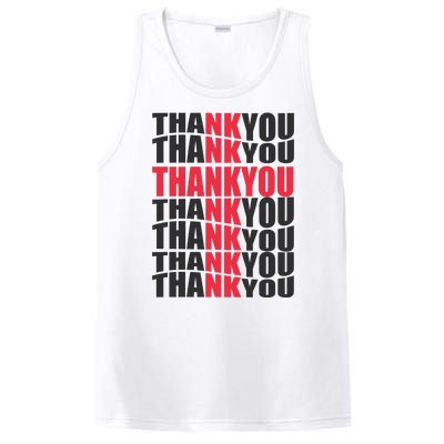 Jesus Thank You Cross Lord Savior Christian Love Religious PosiCharge Competitor Tank