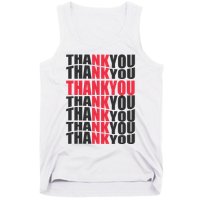 Jesus Thank You Cross Lord Savior Christian Love Religious Tank Top