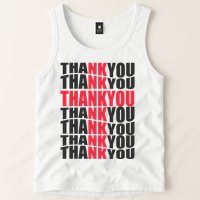 Jesus Thank You Cross Lord Savior Christian Love Religious Tank Top