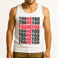 Jesus Thank You Cross Lord Savior Christian Love Religious Tank Top