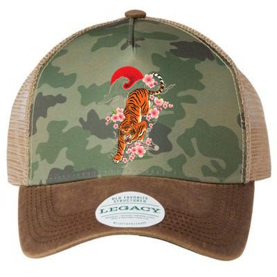Japanese Tiger Zoologist Wild Animal Zoo Lover Safari Legacy Tie Dye Trucker Hat