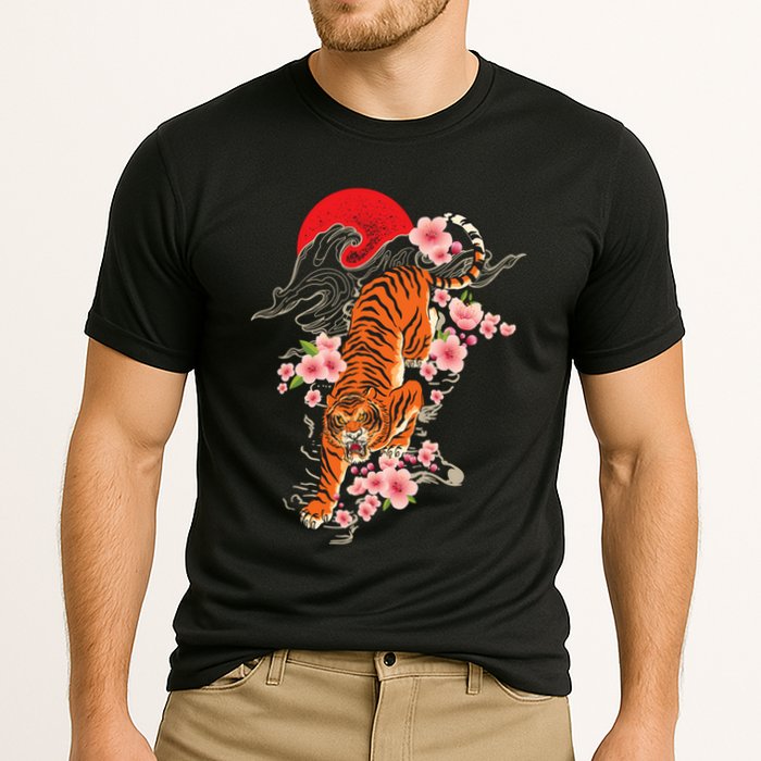 Japanese Tiger Zoologist Wild Animal Zoo Lover Safari Cooling Performance Crew T-Shirt