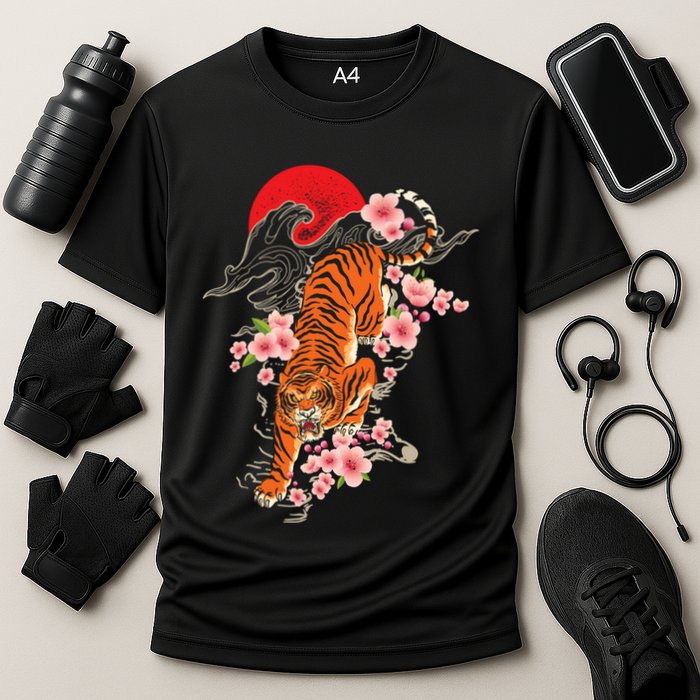 Japanese Tiger Zoologist Wild Animal Zoo Lover Safari Cooling Performance Crew T-Shirt
