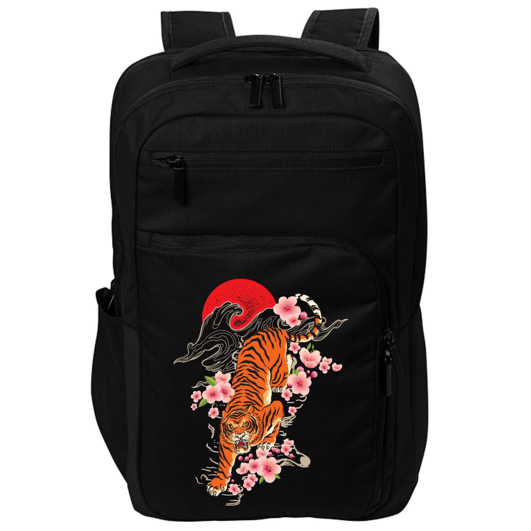 Japanese Tiger Zoologist Wild Animal Zoo Lover Safari Impact Tech Backpack