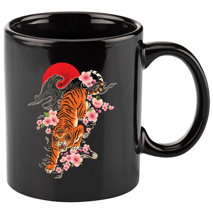 Japanese Tiger Zoologist Wild Animal Zoo Lover Safari 11oz C Handle Ceramic Mug