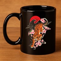 Japanese Tiger Zoologist Wild Animal Zoo Lover Safari 11oz C Handle Ceramic Mug