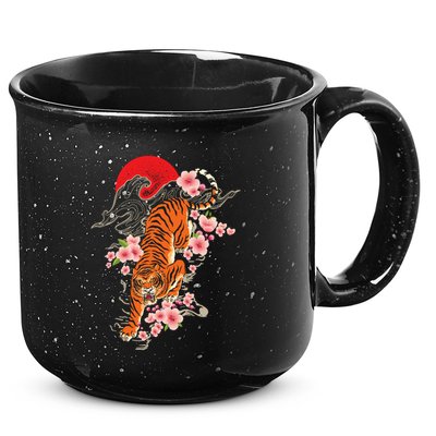 Japanese Tiger Zoologist Wild Animal Zoo Lover Safari 15oz Campfire Ceramic Mug