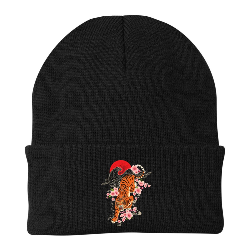 Japanese Tiger Zoologist Wild Animal Zoo Lover Safari Beanie