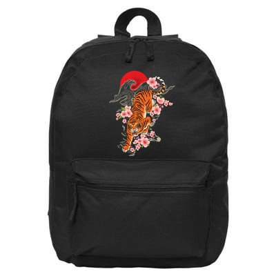 Japanese Tiger Zoologist Wild Animal Zoo Lover Safari 16 in Basic Backpack