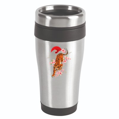 Japanese Tiger Zoologist Wild Animal Zoo Lover Safari 16oz Travel Tumbler