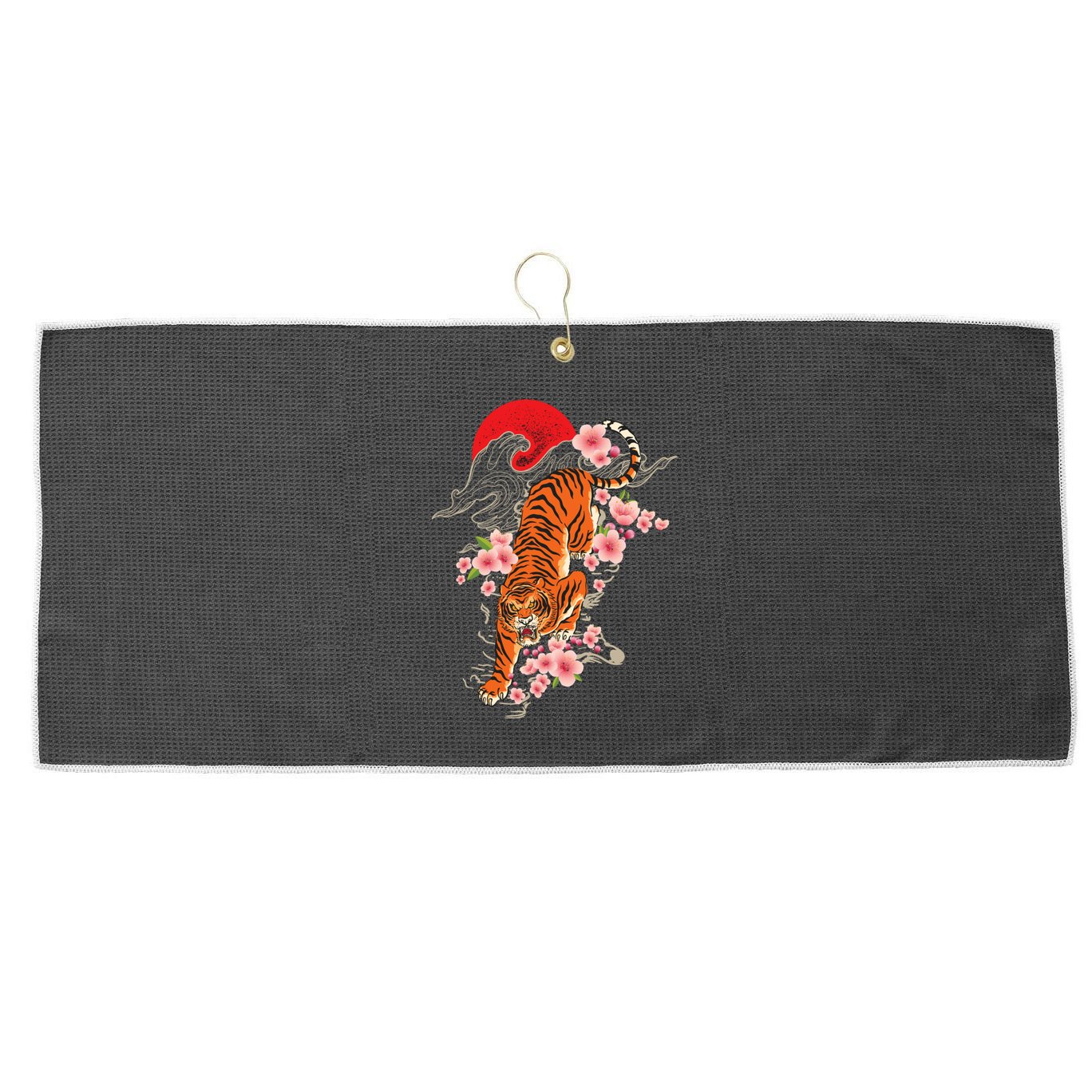 Japanese Tiger Zoologist Wild Animal Zoo Lover Safari Large Microfiber Waffle Golf Towel