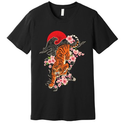Japanese Tiger Zoologist Wild Animal Zoo Lover Safari Premium T-Shirt