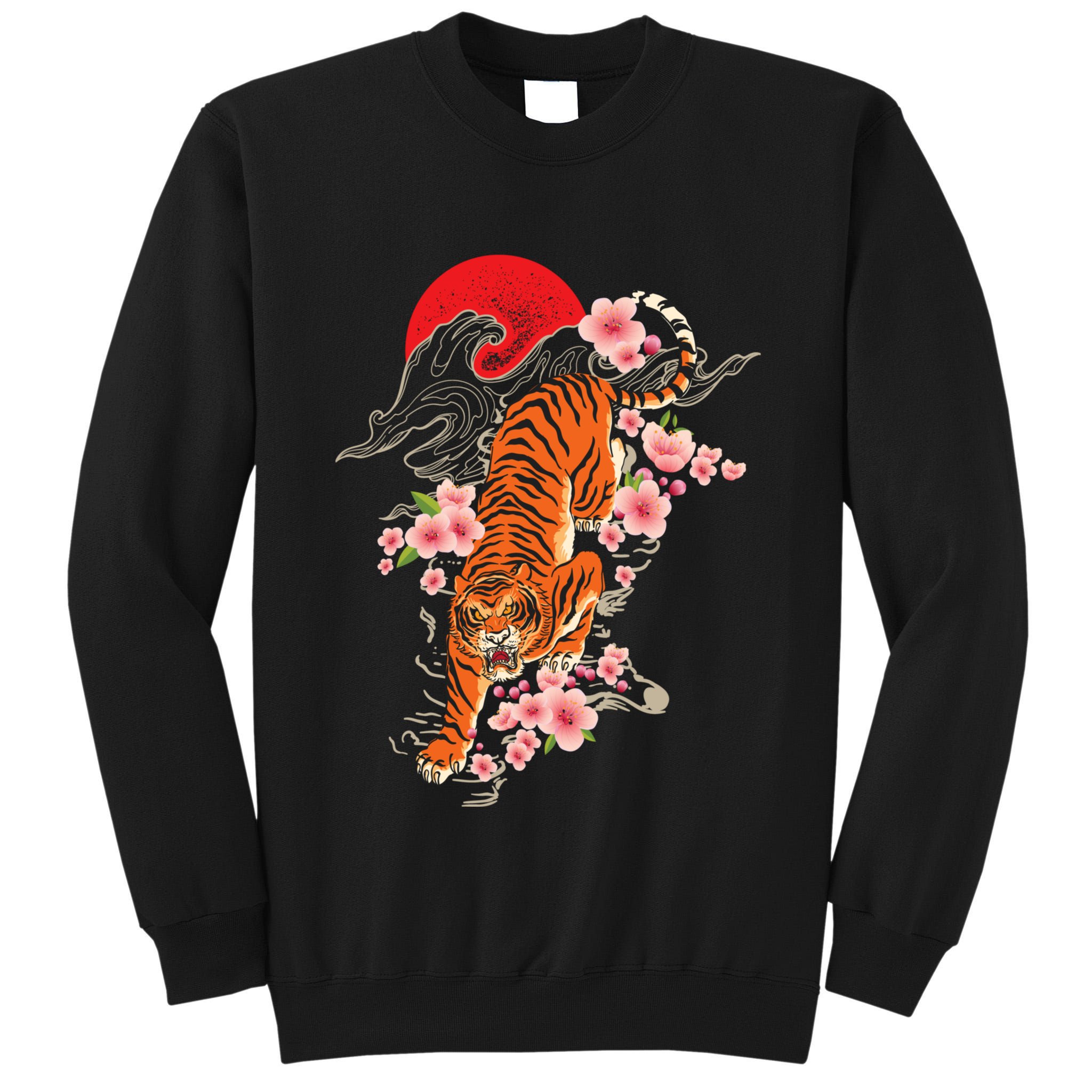 Japanese Tiger Zoologist Wild Animal Zoo Lover Safari Tall Sweatshirt