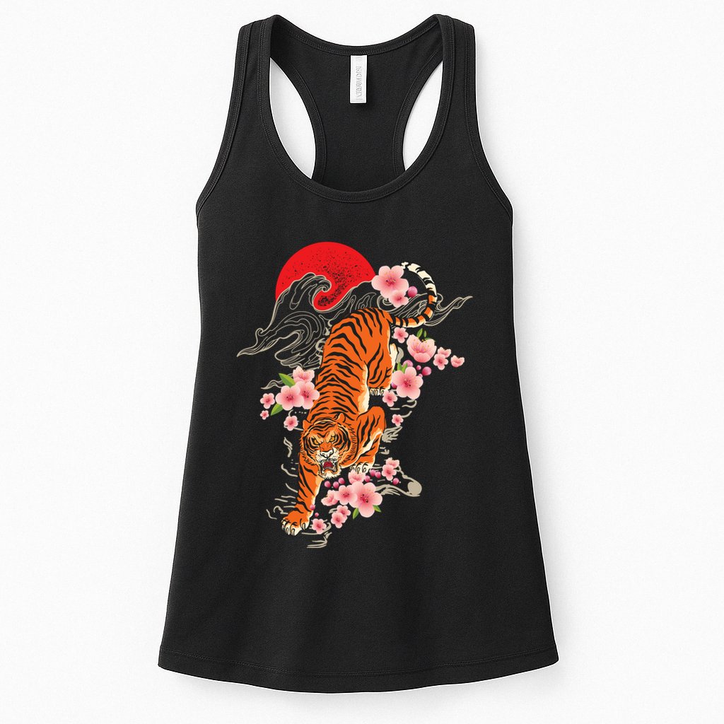 Japanese Tiger Zoologist Wild Animal Zoo Lover Safari Womens Tank Top