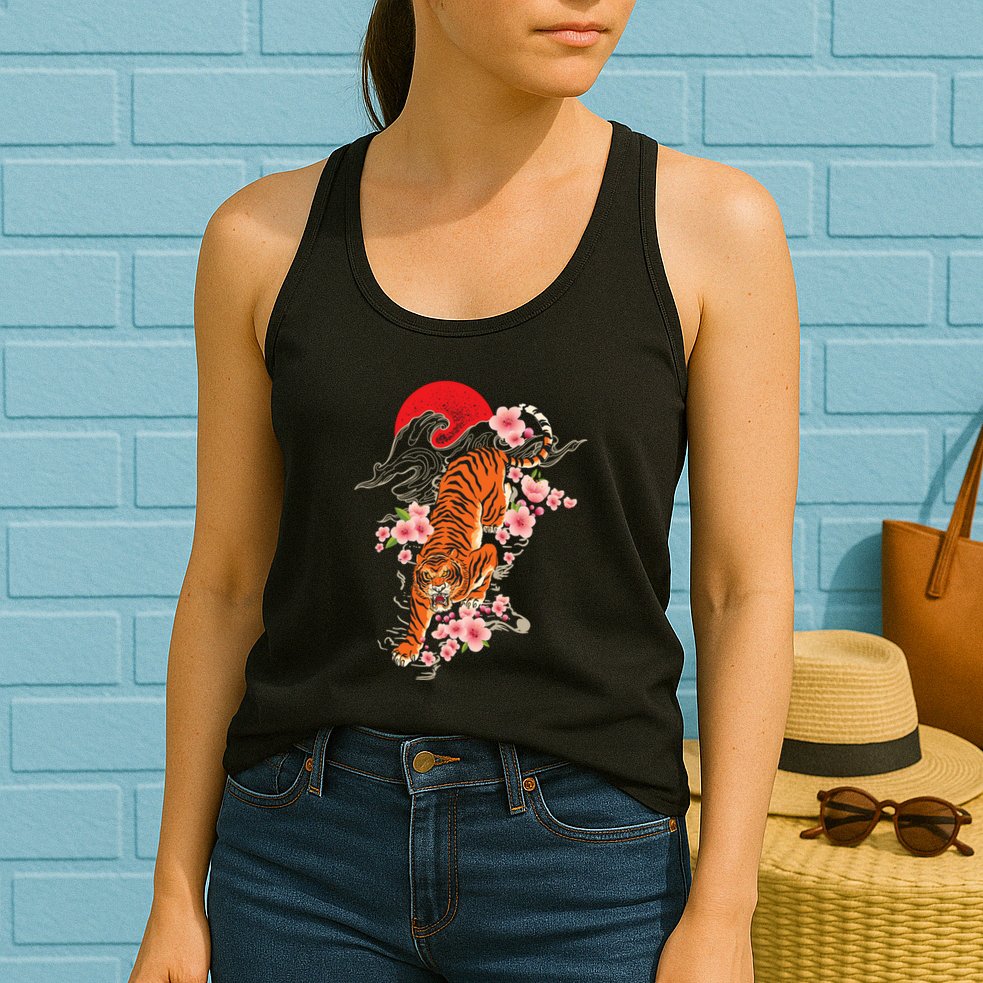 Japanese Tiger Zoologist Wild Animal Zoo Lover Safari Womens Tank Top